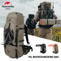 Naturehike Backpack Professional Outdoor Hiking Travel Bag Big Capacity 70L Mountaineering Camping Bag Support System NH70B070-B.