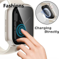 Fashions For Apple Watch Case 46mm 45mm 40mm 41mm 44mm Privacy Screen Protector Covse For iWatch Series 10 9 8 7 6 4 SE Protection Bumper.