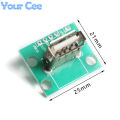 Vertical USB MiCroUSB Micro USB 2.0 Female Head A Connector 2.54mm PCB Converter Adapter Breakout Board 180 Degree Vertical.