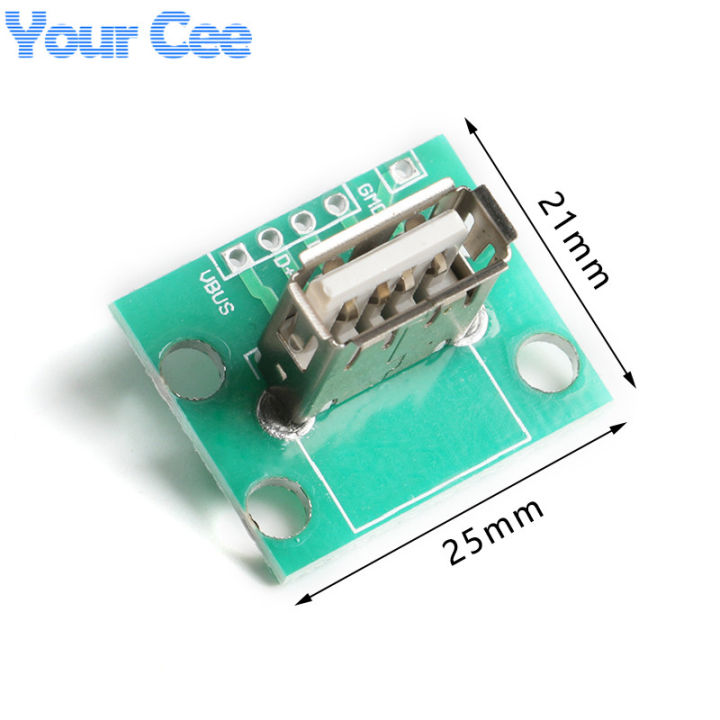 Vertical USB MiCroUSB Micro USB 2.0 Female Head A Connector 2.54mm PCB Converter Adapter Breakout Board 180 Degree Vertical