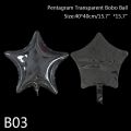5pcs Transparent Bobo Bubble Balloon Clear Inflatable Air Helium Globos Unicorn Heart Balon Wedding Birthday Party Decoration. 