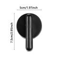 Bathroom Nylon Plastic Partition Door Lock Handle Indicator Lock Black. 