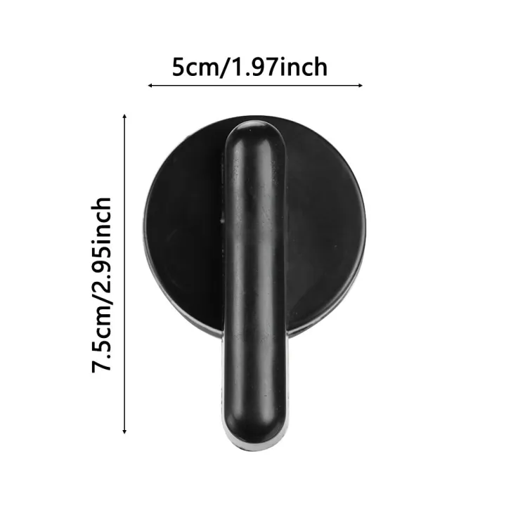 Bathroom%20Nylon%20Plastic%20Partition%20Door%20Lock%20Handle%20Indicator%20Lock%20Black%20-%20Image%202