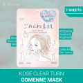 KOSE Clear Turn  Gomenne   Face Mask Sheet Mask. 