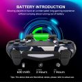 GAMINJA P47 Wireless Controller Compatible with PS4 PS3 Gaming Console PC Joystick with Double Vibration 6-Axis Gyro Sensor. 