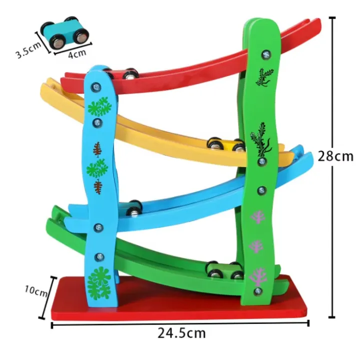 Miniature%20Speeding%20Car%20Ramp%20%E2%80%93%20Wooden%20Racing%20Track%20Toy%20for%20Kids%20-%20Image%204