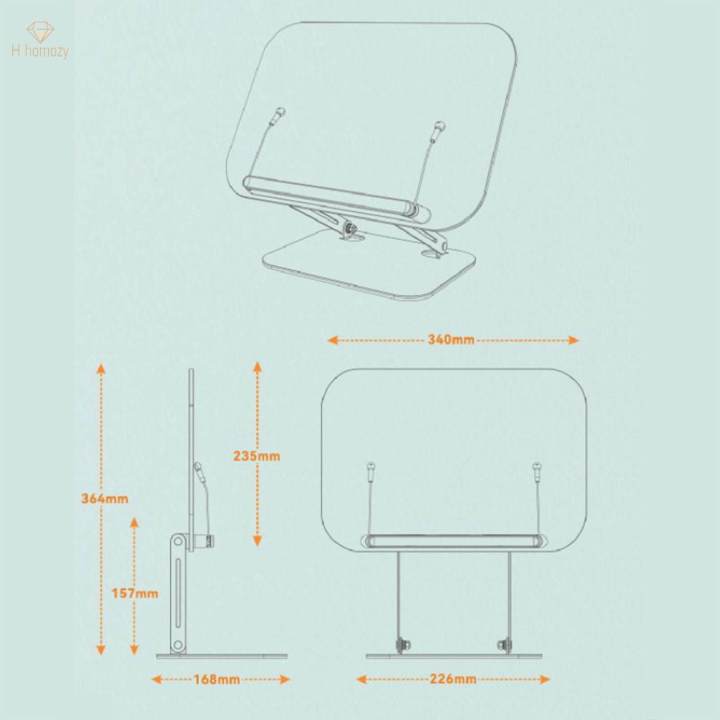Book%20Stand%20for%20Reading%20in%20Bed%20Portable%20with%20Page%20Clips%20Height%20Adjustable%20for%20Recipe%20-%20Image%203