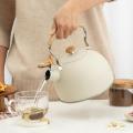 2.5L Teapot Stainless Steel Whistling Tea Kettle Stovetops Food Grade Tea Pot With Heat-Proof Handle For Gas Induction Cookers-2.5L. 
