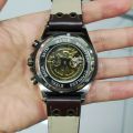 Retro Men's Fashion Hollow Fully Automatic Mechanical Watch.