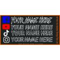 Name sticker for bike.. | Motorcycle modify sticker | waterproof Name tag stickers. 