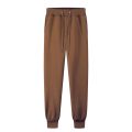 Sports Pants Men'S Fleece Autumn And Winter Trousers Jogging Fashion Ladies Casual Pants Black And White Solid Color. 