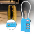 3-Digit Password TSA Steel Wire Lock Customs Code Lock for Travel Suitcase Luggage. 