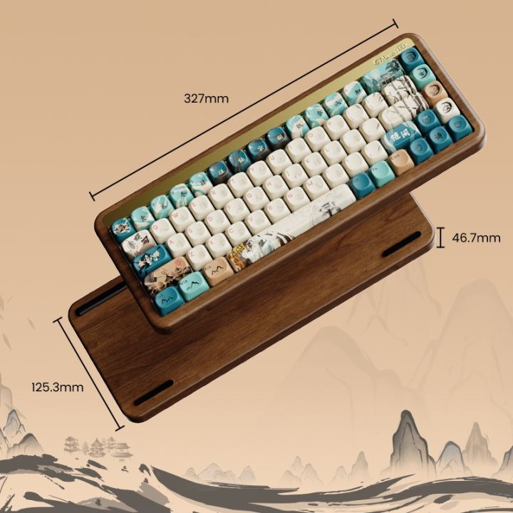 Akko%20MU01%20Wooden%20Mechanical%20Keyboard%20MOA%20Profile%20RGB%20Hot-swappable%20BT%205.0/2.4G%20Wireless%20Type-C%20Wired%20Gaming%20Keyboard%20-%20Image%206