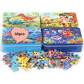 60 Pieces Wooden Puzzle Kids Anime Cartoon Jigsaw Puzzles Baby Early Education Toys with Iron Boxfor Boys Girls Christmas Gifts. 