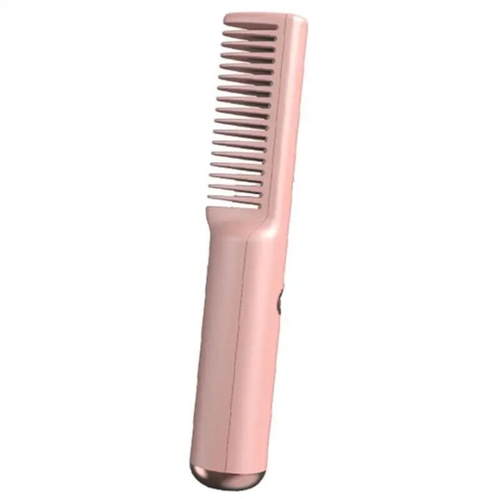 Comb Straightener For Women Heated Comb Hair Straightener Rechargeable Portable Straightening Brush Hot Comb Hair Straightener