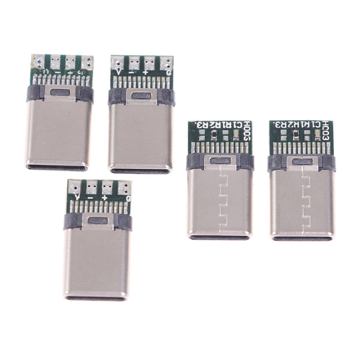 5/10Pcs%20USB%203.1%20Type%20C%20Male%20DIY%20Solder%20Cable%20Plug%20Connector%20Socket%20PC%20Board%20-%20Image%207