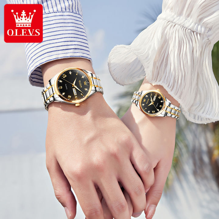 OLEVS%20Fashion%20Watches%20Couple%20Watch%20Stainless%20Steel%20Calendar%20Waterproof%20Business%20Quartz%20Watch%20For%20Men%20Women%20-%205563%20%20(2%20Piece)%20-%20Image%203