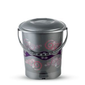 RFL Super Paddle Bin Silver - dustbin