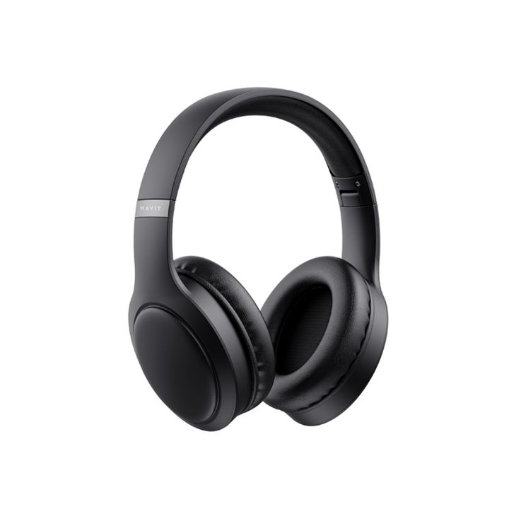 Havit H633BT Foldable Black Bluetooth Headphone with USB Type C Port - Black