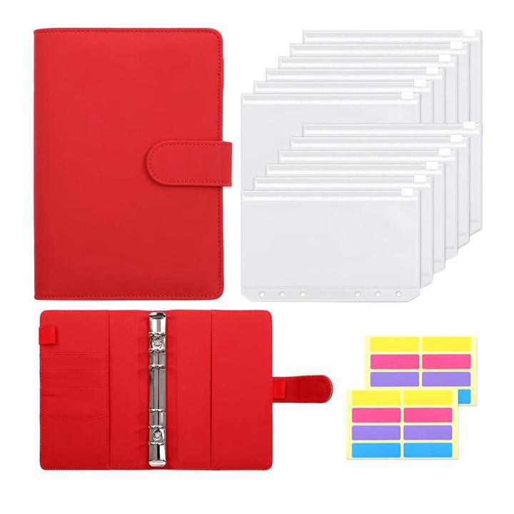 Budgeting Cash Envelope, 15 Pcs Budget Binders Set, with Cash Envelope, A6 Binder, for Saving Money Envelope Storage Bag