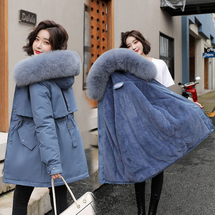 Women%20Parka%20Fashion%20Long%20Coat%20Wool%20Liner%20Hooded%20Parkas%202022%20New%20Winter%20Jacket%20Slim%20with%20Fur%20Collar%20Warm%20Snow%20Wear%20Padded%20Clothes%20-%20Image%205