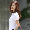 SummerVCollar Business Shirt Women's Formal Wear Short-Sleeved Women's Shirt Workwear Women's Korean-Style White-Collar Workwear White Shirt.