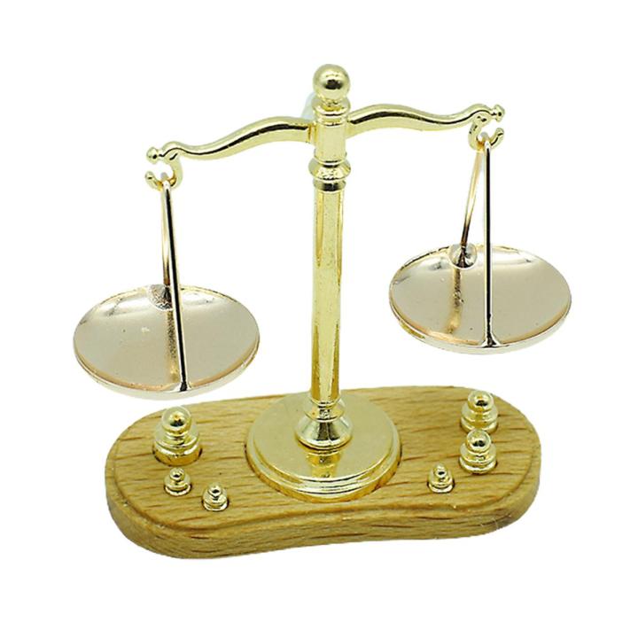 Mini Balnce Scale Mini Balance Scales Adorable Detailed 1/12 Ratio Dollhouse Retro ...