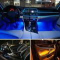 2M Car Interior Atmosphere Lamp USB LED Strip Lamp 12V Automobile Flexible Cold Light Light Strip Dashboard Interior.