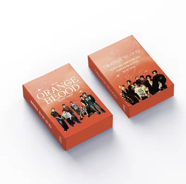54PCS/BOX%20ENHYPEN:%20ORANGE%20BLOOD%20PHOTOCARD/LOMOCARD%20-%20Image%202
