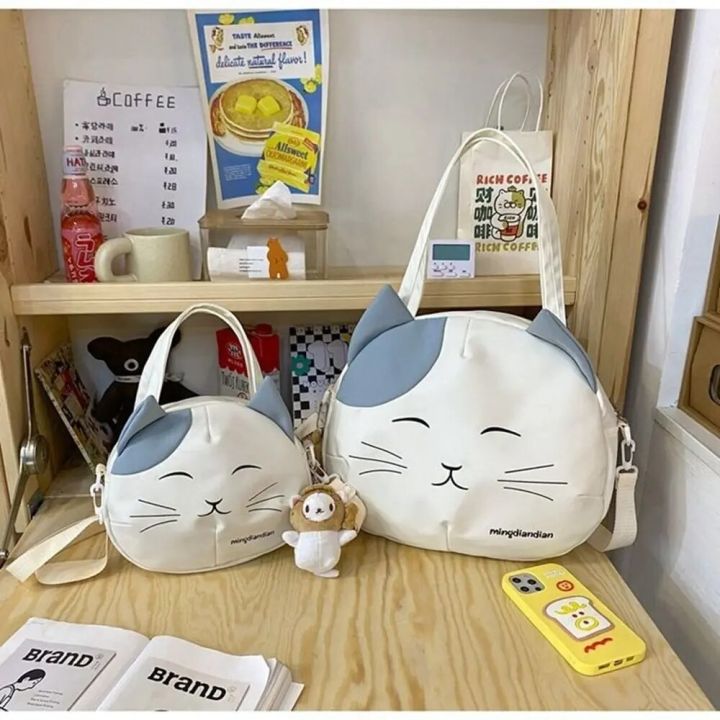 Canvas%20Nylon%20Prints%20Cat%20Messenger%20Bag%20Cute%20College%20Style%20Large%20Capacity%20Crossbody%20Bag%20Portable%20Shoulder%20Bag%20Handbag%20Streetwear%20-%20Image%203