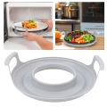 Microwave Cool Plate Dishwasher Safe Spill Proof Microwave Bowl Carrying Tray for Plates.