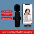 K9 Wireless Clip-on Auto-Sync Noise Cancelling Live Mini Microphone with 8-Pin Receiver. 