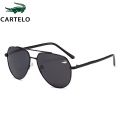 CARTELO crocodile Polarized Sunglasses Men Driving High Quality Sunglasses Fashion Toad Glasses Aviator Glasses UV400.