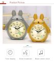 TOTORO Quartz Table Clock Bed Room Clock Alarm Clock Snooze Alarm Clock Pokemon LED Light Mute Silent. 