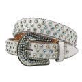 Luxury Men Women Western Cowboy With Diamond Bing Bing Rhinestone Belt Disco E Girls For Jeans Punk Rock Crystal Studded Belt.