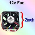 DC 12V 2 inch Cooling Fan BLDC Brushless DC motor Low Noise.