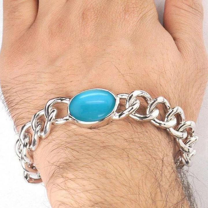 Blue Stone Bracelet for Men