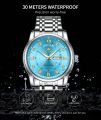 Olevs 5513 Silver Stainless Steel Analog Wrist Watch For Men. 