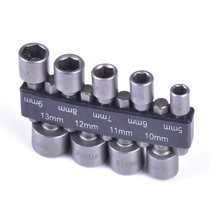 5-13mm%20steel%20power%20nut%20driver%20drill%20bit%20set%201/4"%20hex%20shank%20metric%20socket%20wrench%20Encounter%20-%20Image%208