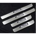 Toyota Allion 2003-12 Auto Accessories Stainless Steel LED Lighted Door Sills - Blue. 
