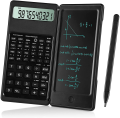 Folding Scientific Calculator (6.5 Inch) with Portable Calculator LCD Screen Writing Tablet  Tablet Digital Drawing Pad With Stylus Pen. 