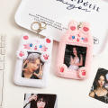Cloth Plush Ferrule High-quality 5 Colors Cartoon card holder Girls' card sleeve for Students Kpop fans Photo card collectors. 