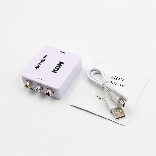 HDMI%20to%20AV%201080P%20Converter%20HDMI%20to%20RCA%20Audio%20Video%20CVBS%20Adapter%20-%20White%20-%20Image%203