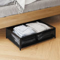 GC Under Bed Storage Drawer, Storage With Wheels, Metal Mesh, Transparent Visual Dust Cover, Under Bed Storage Containers For Clothes, Shoes, Toys, Books. 