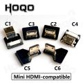 HDMI-Compatible Ribbon cable,Connector Flexible Flat Cable for Orange Pi Micro HDMI to HDMI/Mini HDMI Female 90 Degree FFC.