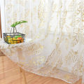 Migeet Sheer Curtains Feather Print Window Screen Curtains for Living Room Window Patio Door 1 Panel 40"x79".