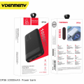 VDENMENV DP36 Power Bank 10000mAh Backup Charger 2 Usb Ports Output Micro Type C Input Compact and Convenient Fast Charging Backup Battery Power Bank.