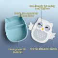 Cartoon Owl Lunch Box Microwave Portable Food-Safe Plastic Food Picnic Container Box For Children Kids School Office Bento Box. 
