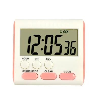 Kitchen Clock English 24-hour Electronic Timer Digital Reminder Alarm Clocks Cooking Countdown Timer LCD Multifunction Home