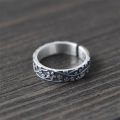 Thin Charm Daisy Flower Open Ring for Woman Daily Jewelry Relief Flower Design Female Bohemia Simple Ring.